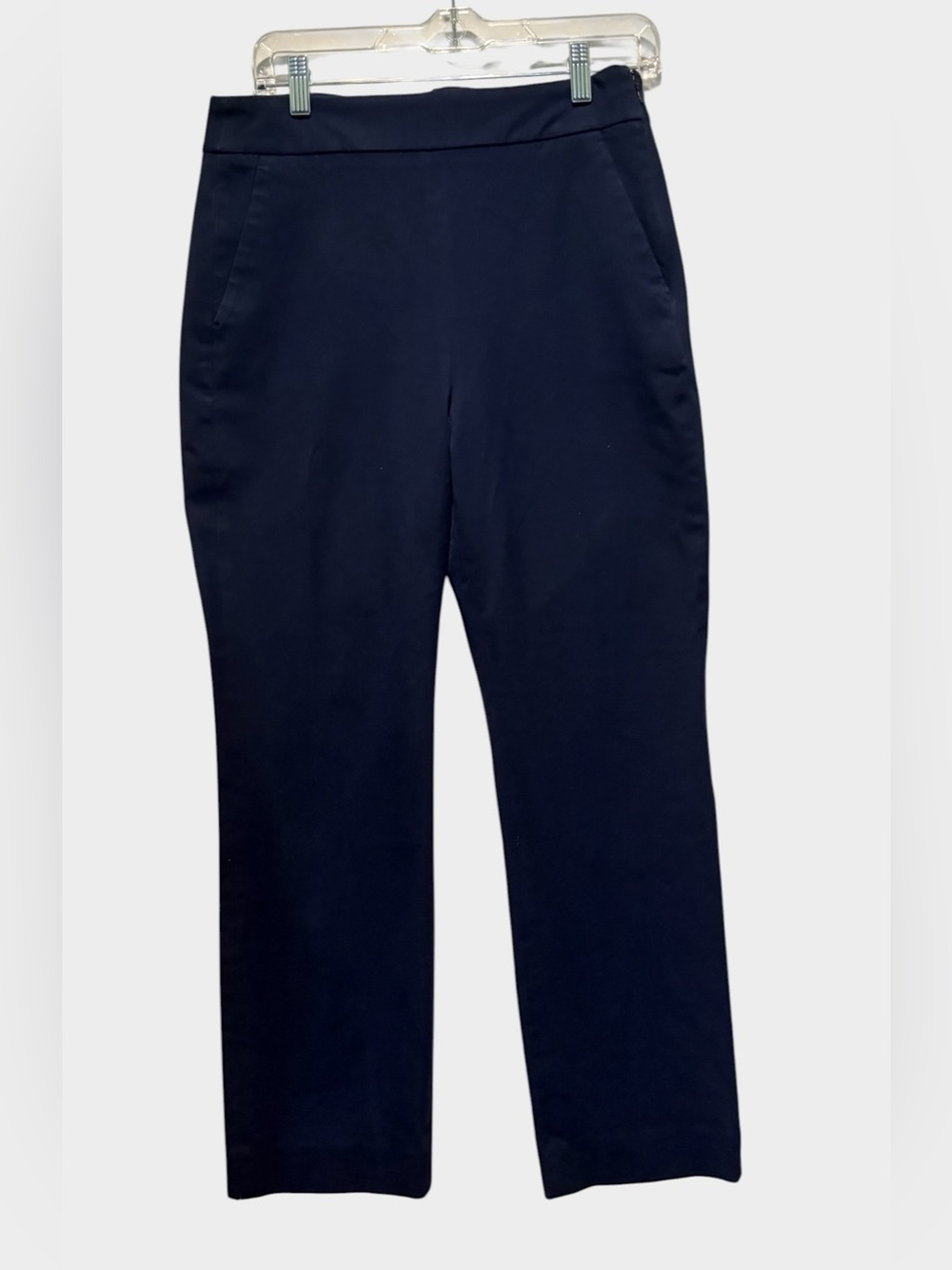 J. Crew Women's Remi pant in bi-stretch cotton. Size 8. Navy Blue